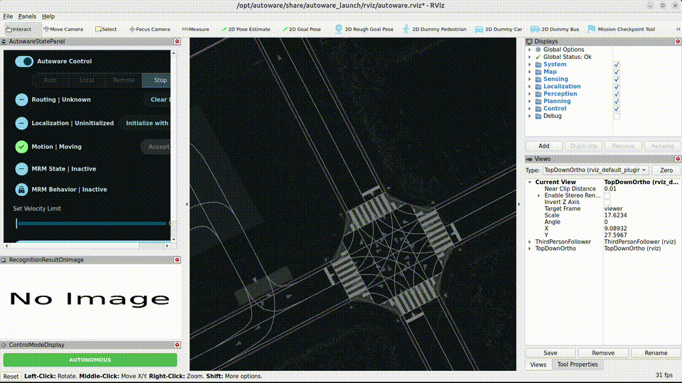 展示如何運行 Autoware planning simulation